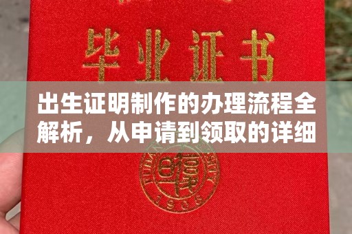 建平出生证明制作的办理流程全解析，从申请到领取的详细指南
